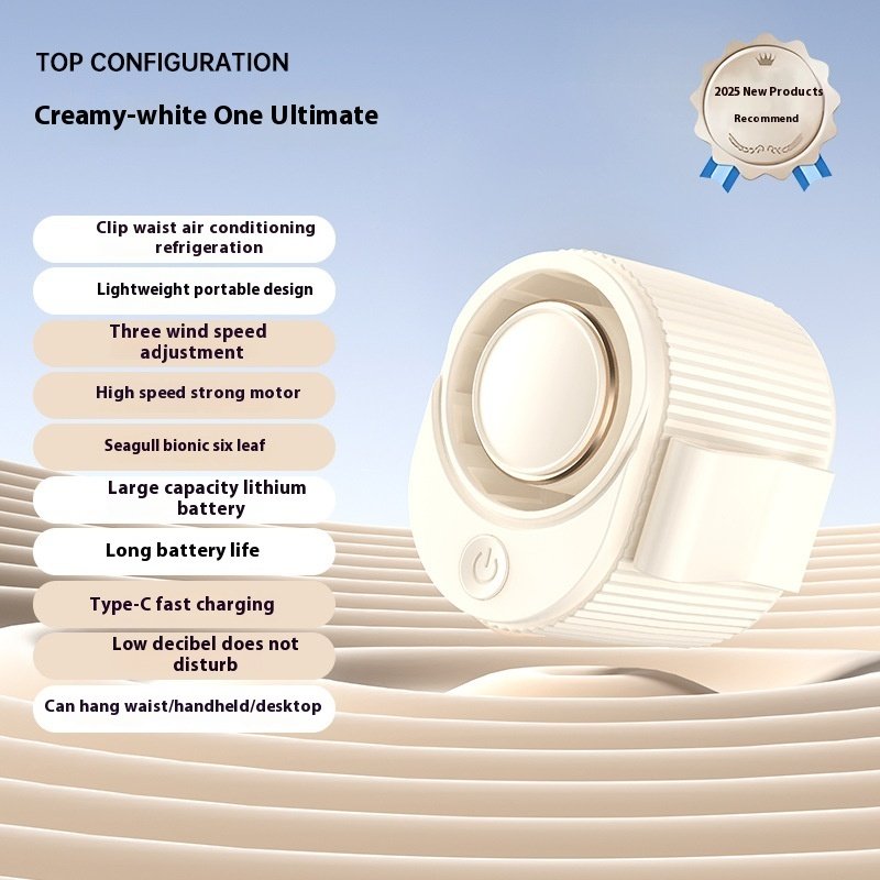 High Speed Wrist Hanging Fan Usb Charging Back Clip Little Fan - Image 4