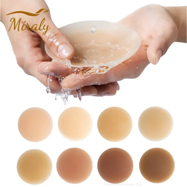 3Pairs Silicone Nipple Cover Seamless Adhesive Breast Boob Tape Invisible Pasties Stickers For Women Sticky Bra Pads Sticky - Image 7
